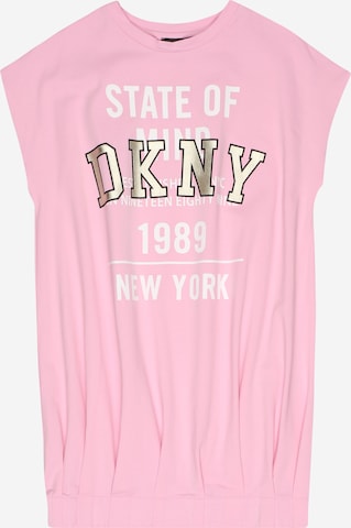 DKNY Mädchen - Kleider 'KURZARM KLEID' in Pink: predná strana