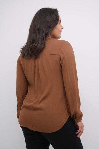 KAFFE CURVE Blouse 'Cami' in Brown