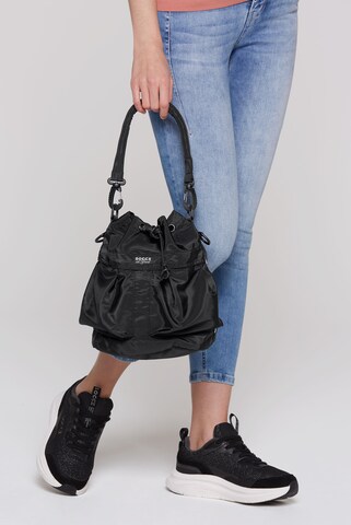 Soccx Balloon Bag Small in Schwarz: Vorderseite