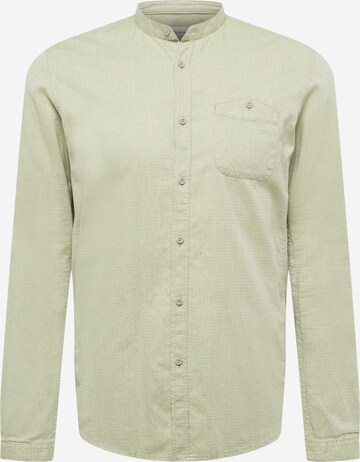 TOM TAILOR DENIM Regular fit Button Up Shirt in Green: front