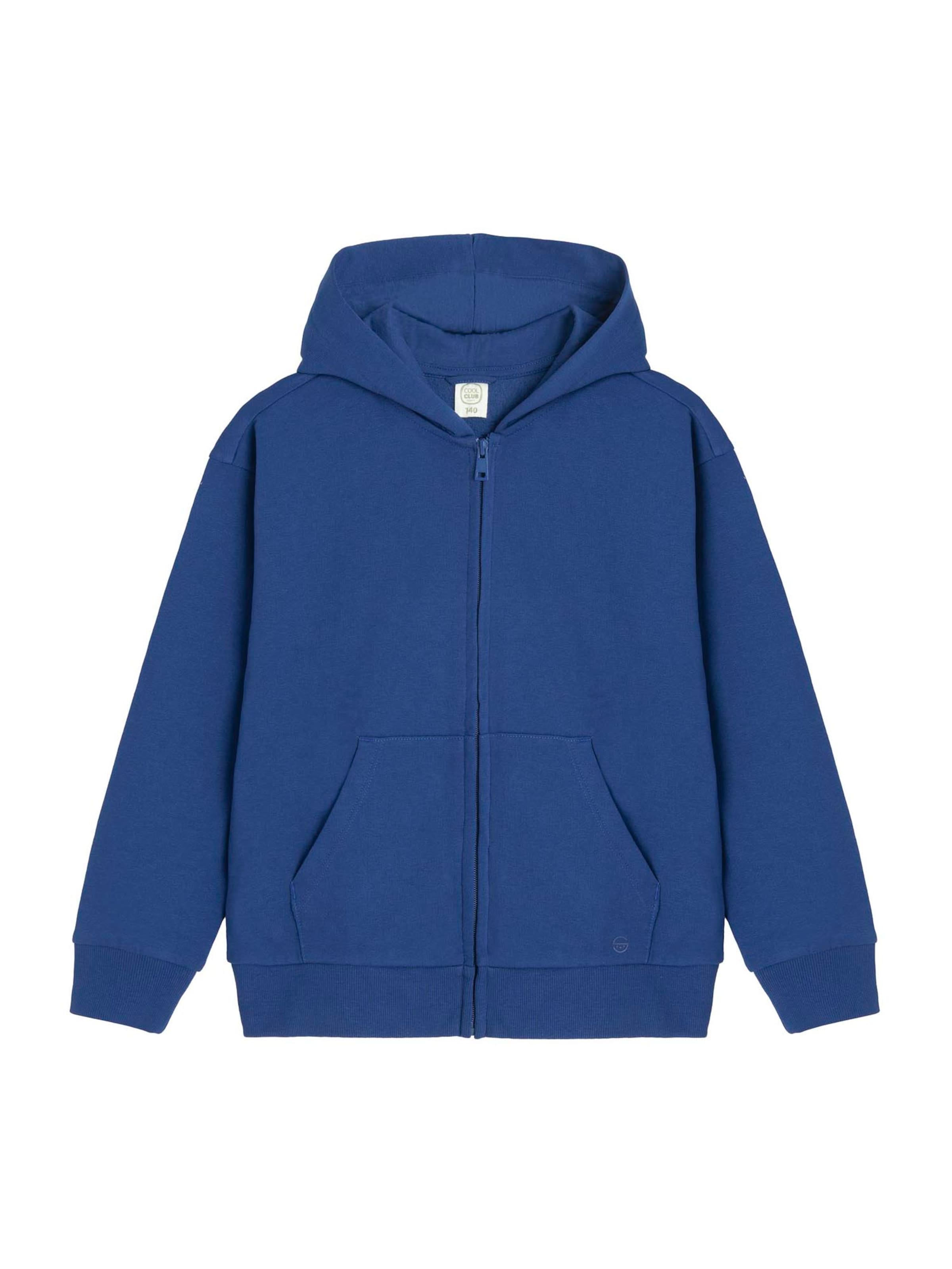 Cool Club Sweatjacke in Blau: Vorderseite