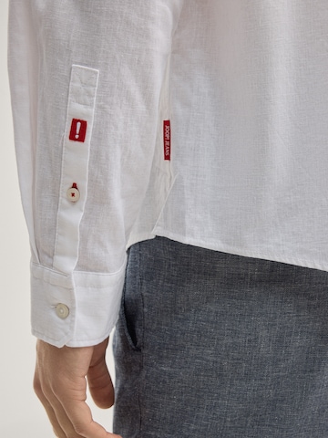 JOOP! Jeans Regular fit Button Up Shirt 'Hali' in White