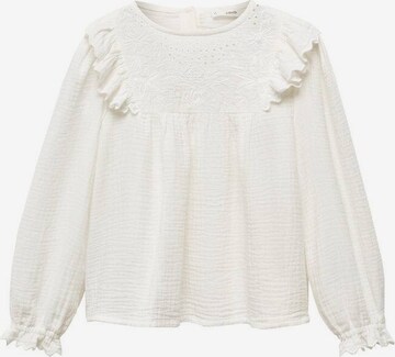 MANGO KIDS Blus 'Teresa' i vit: framsida