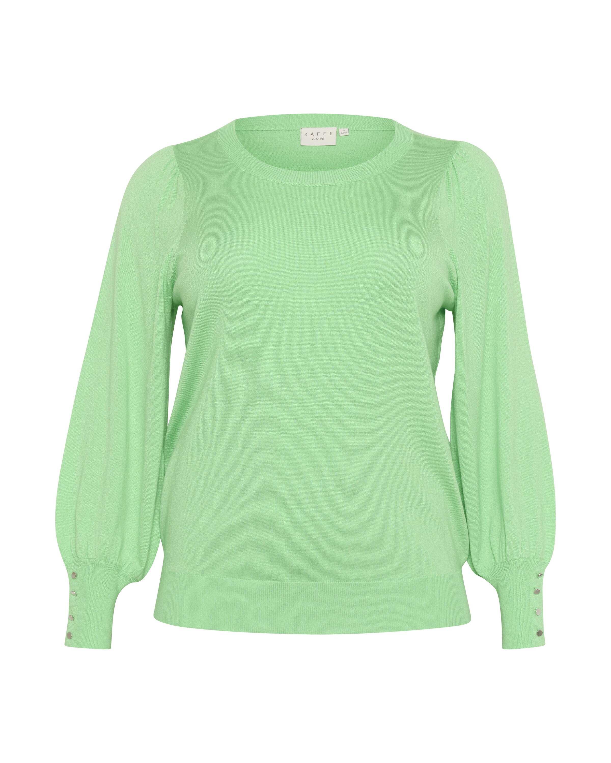 KAFFE CURVE Sweater 'Lizzy' in Green: front