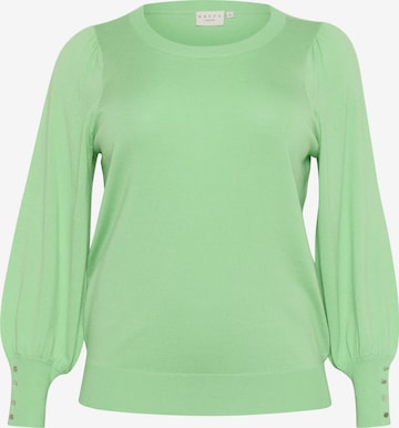 KAFFE CURVE Sweater 'Lizzy' in Green: front