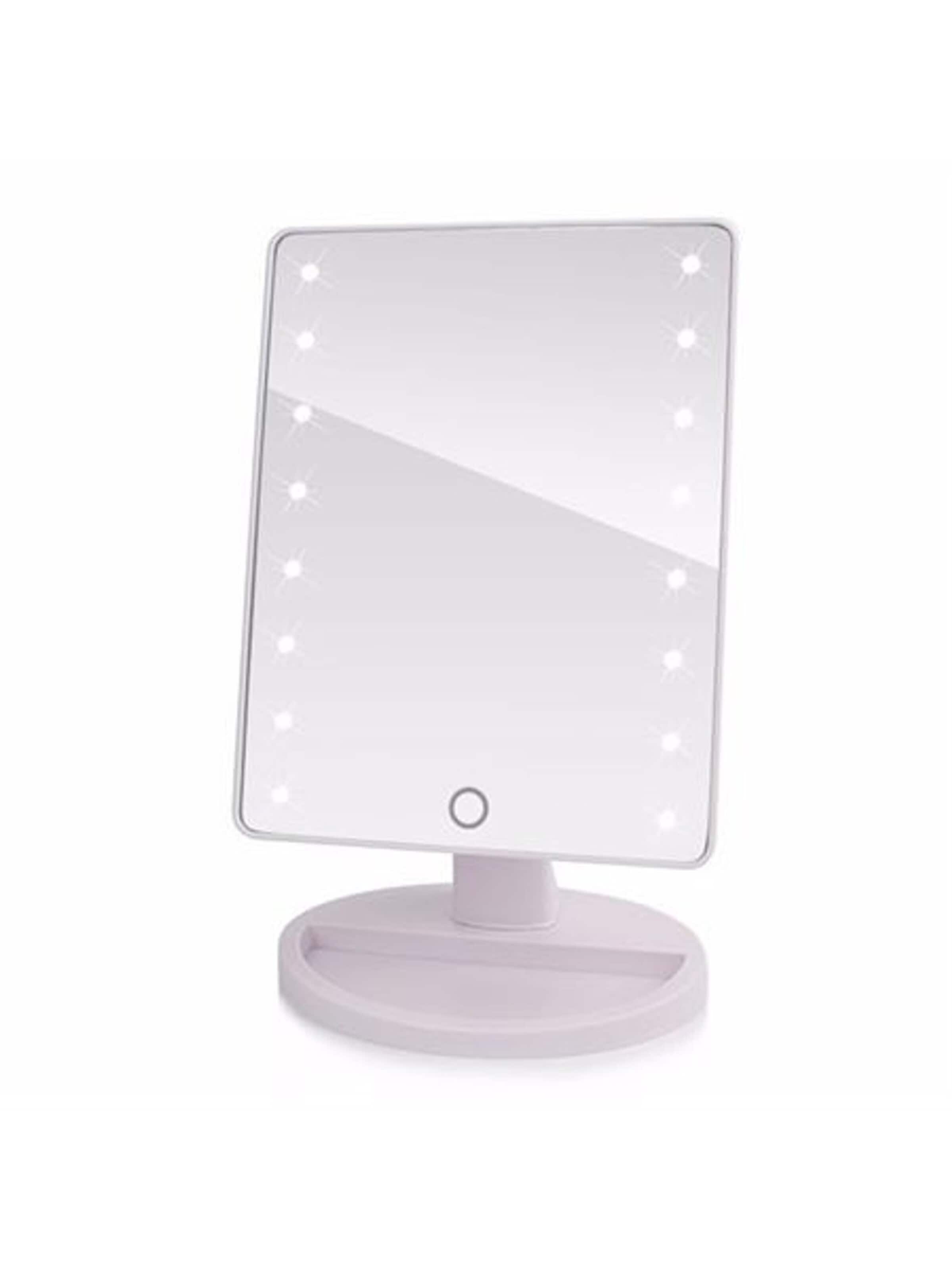 Boîte à bijoux 'UNIQ STAR Hollywood Classic 16 LED Mirror - White' UNIQ Beauty en blanc : devant