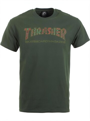 THRASHER Shirt 'DAVIS' in Groen: voorkant