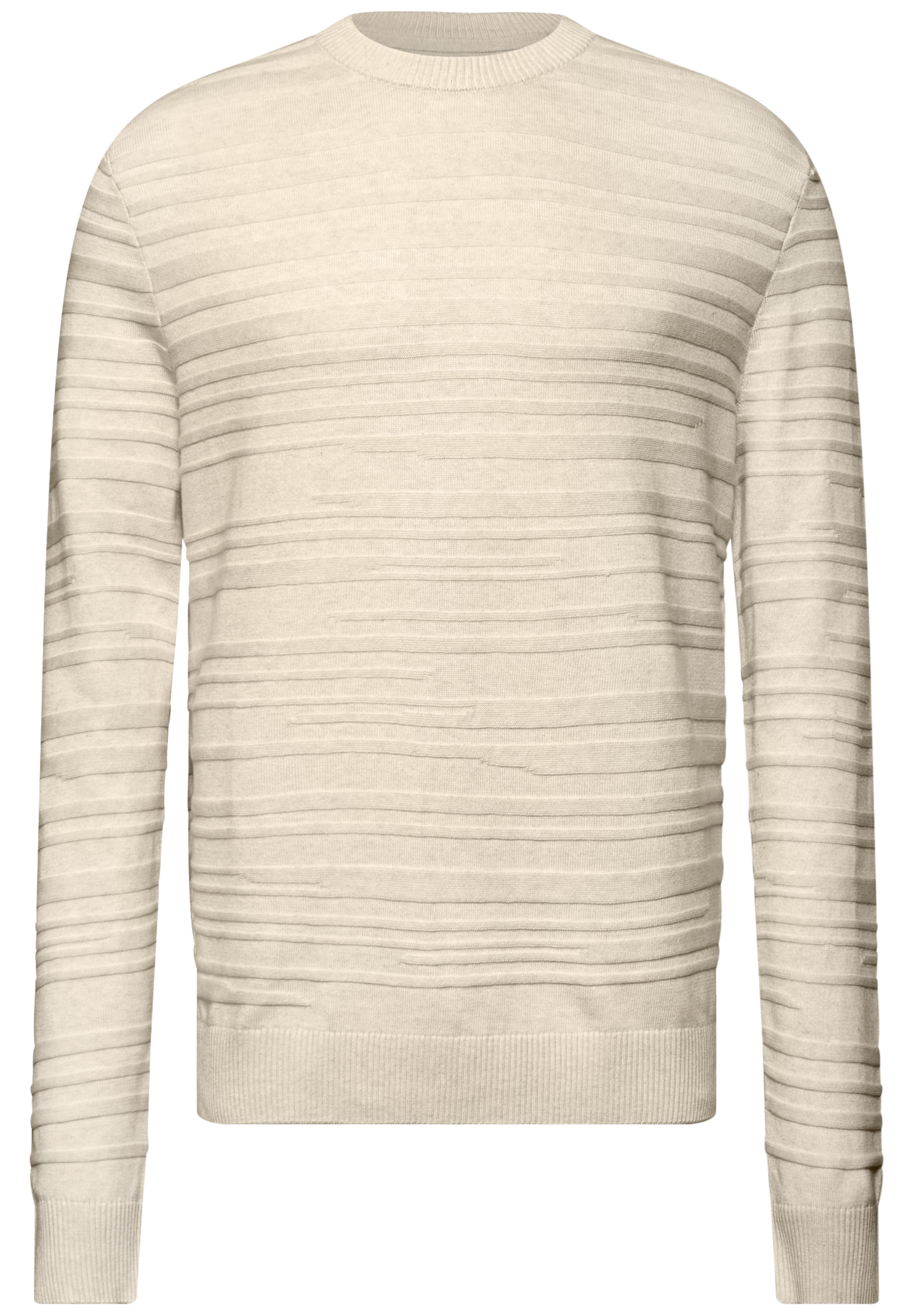 Street One MEN Sweater in Beige: front
