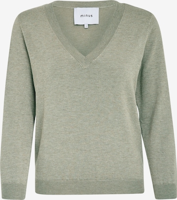 minus Pullover 'Milla' in Grün: Vorderseite