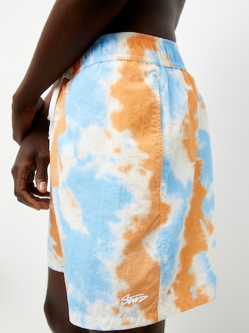 Pull&Bear Kratke kopalne hlače | mešane barve barva