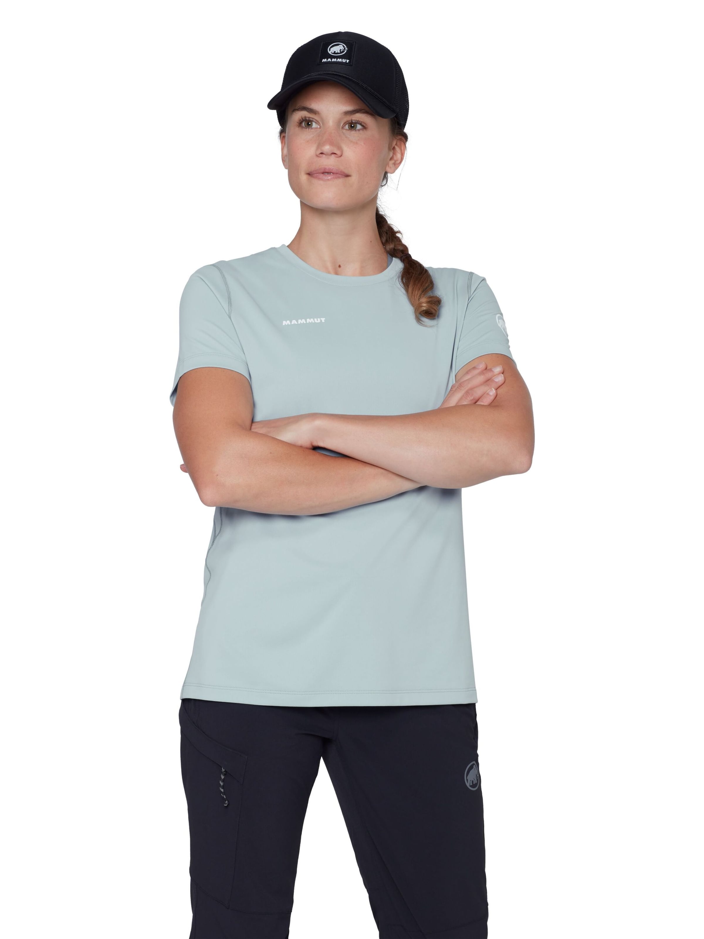 MAMMUT Performance Shirt in Blue: front