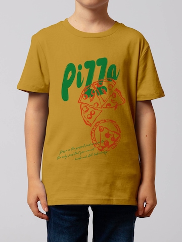 T-Shirt 'Pizza' watabout.kids en jaune : devant