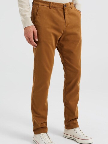 WE Fashion Liibuv Chino-püksid, värv pruun: eest vaates