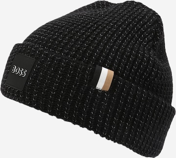 Bonnet BOSS Kidswear en noir : devant