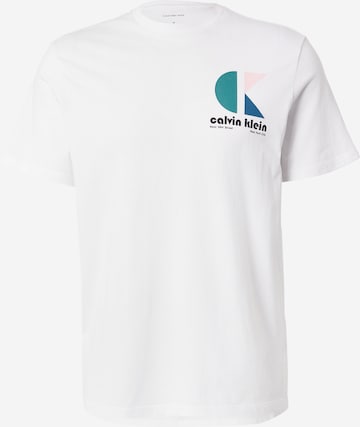 Calvin Klein Jeans Koszulka w kolorze biały: przód