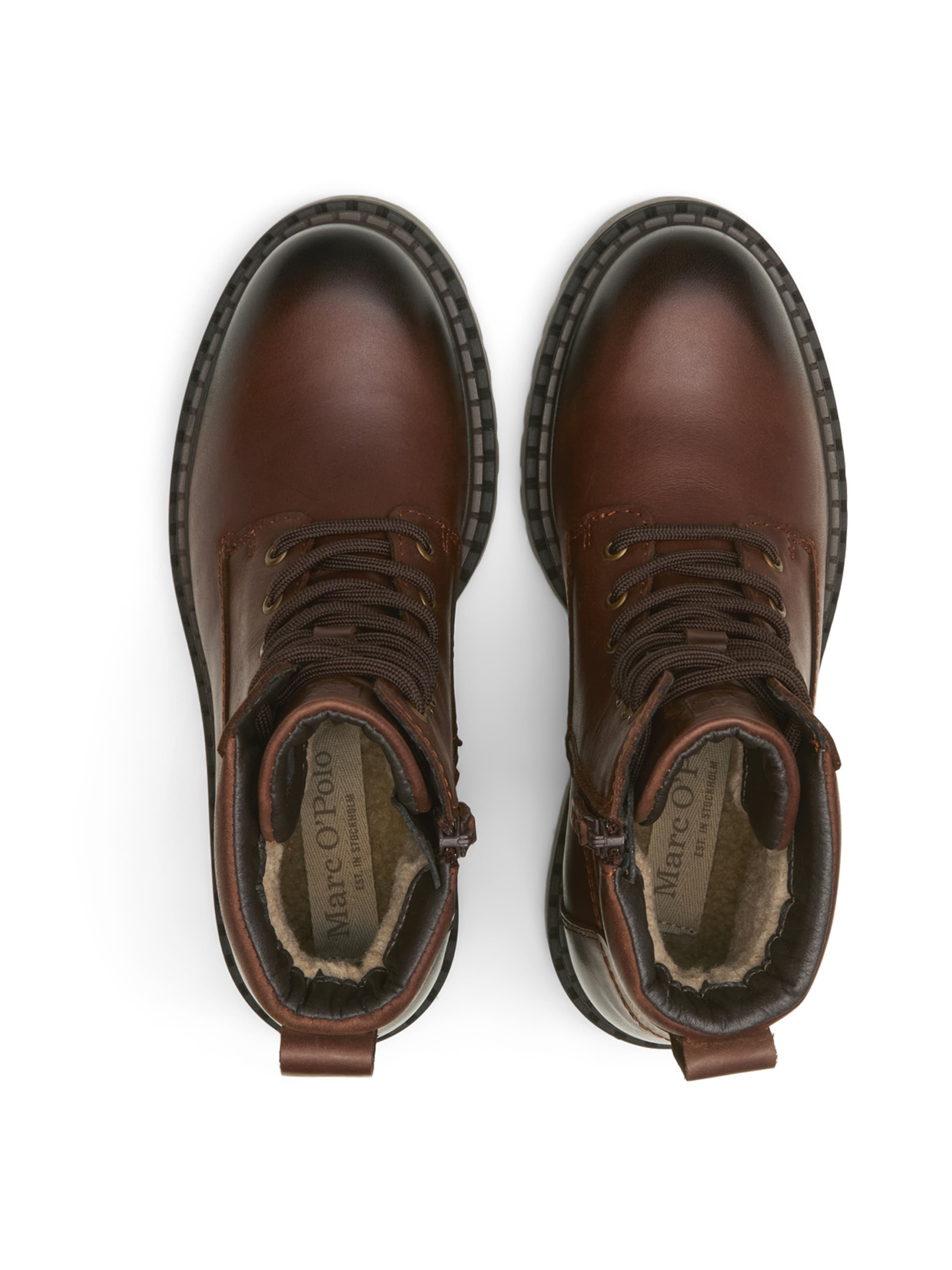 Marc O'Polo Lace-Up Ankle Boots 'Philomena' in Brown