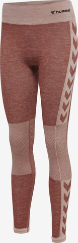 Skinny Pantaloni sport de la Hummel pe roșu