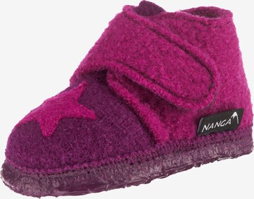 NANGA Slippers in Purple: front