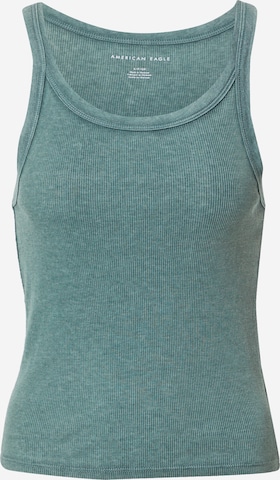 American Eagle Top 'TOMBOY' in Blue: front