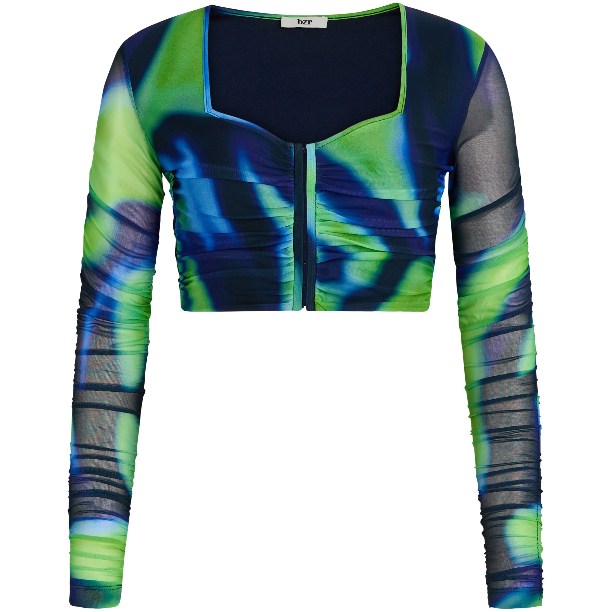 BZR Μπλουζάκι 'Mela' σε πράσινο: μπροστά