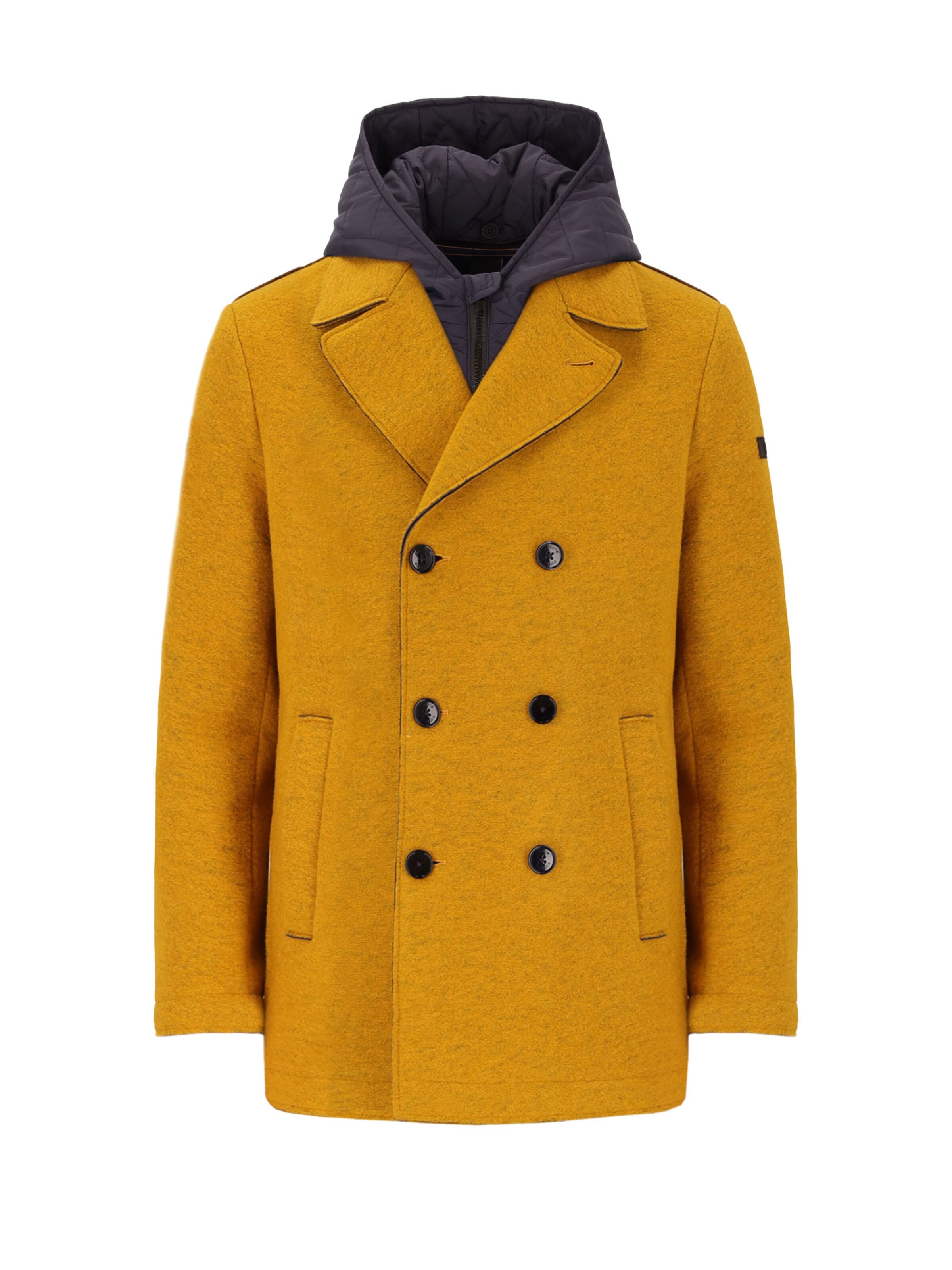 Distretto12 - Chaqueta de entretiempo 'Carlos' en amarillo: frente