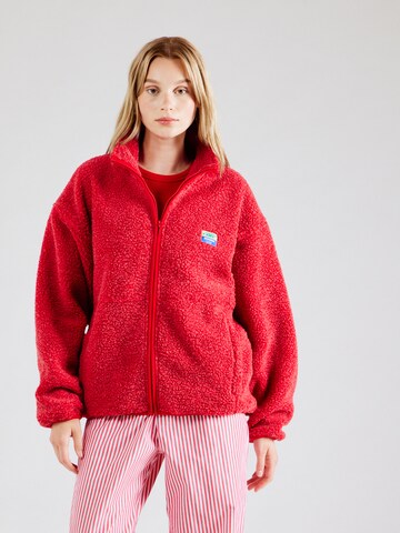 Veste en polaire 'HOKTOWN' AMERICAN VINTAGE en rouge : devant