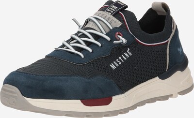Sneaker bassa MUSTANG di colore marino / blu scuro / grigio / rosso ciliegia, Visualizzazione prodotti