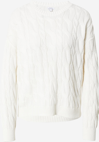 OVS Υπερμέγεθες πουλόβερ σε λευκό: μπροστά