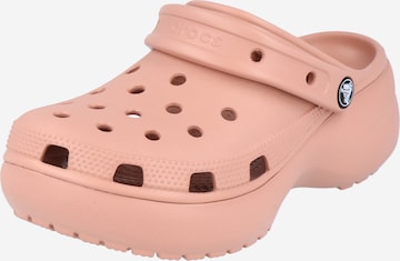 rozā Crocs Gumijas čības: no priekšpuses