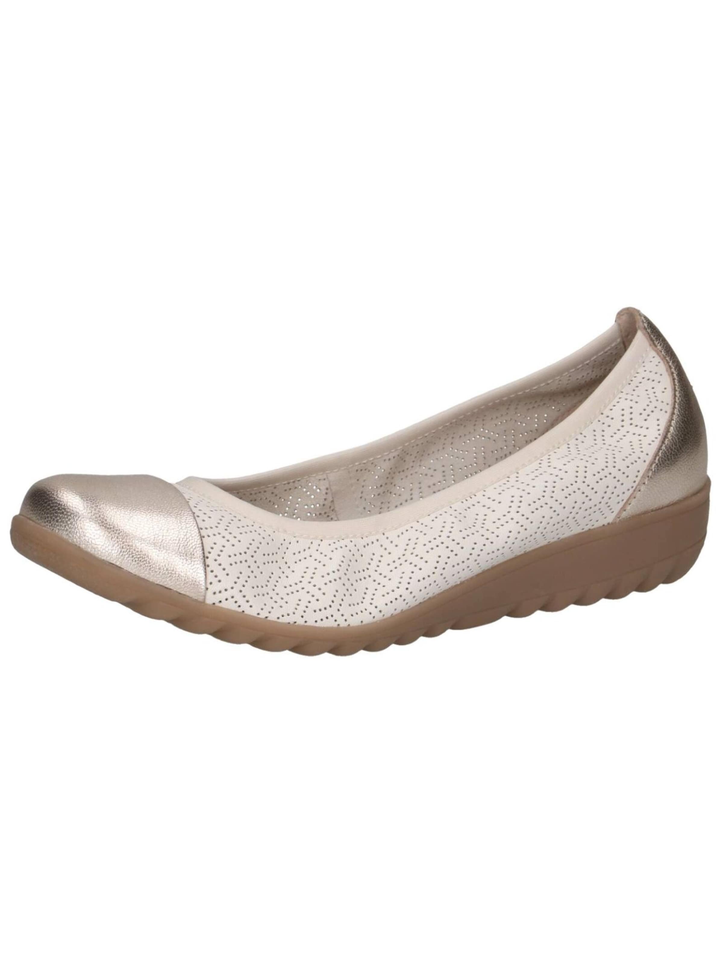 CAPRICE Ballerina in Beige: voorkant