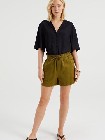 WE Fashion Normální Kalhoty – zelená