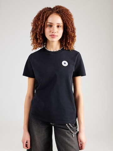 CONVERSE Μπλουζάκι σε μαύρο: μπροστά