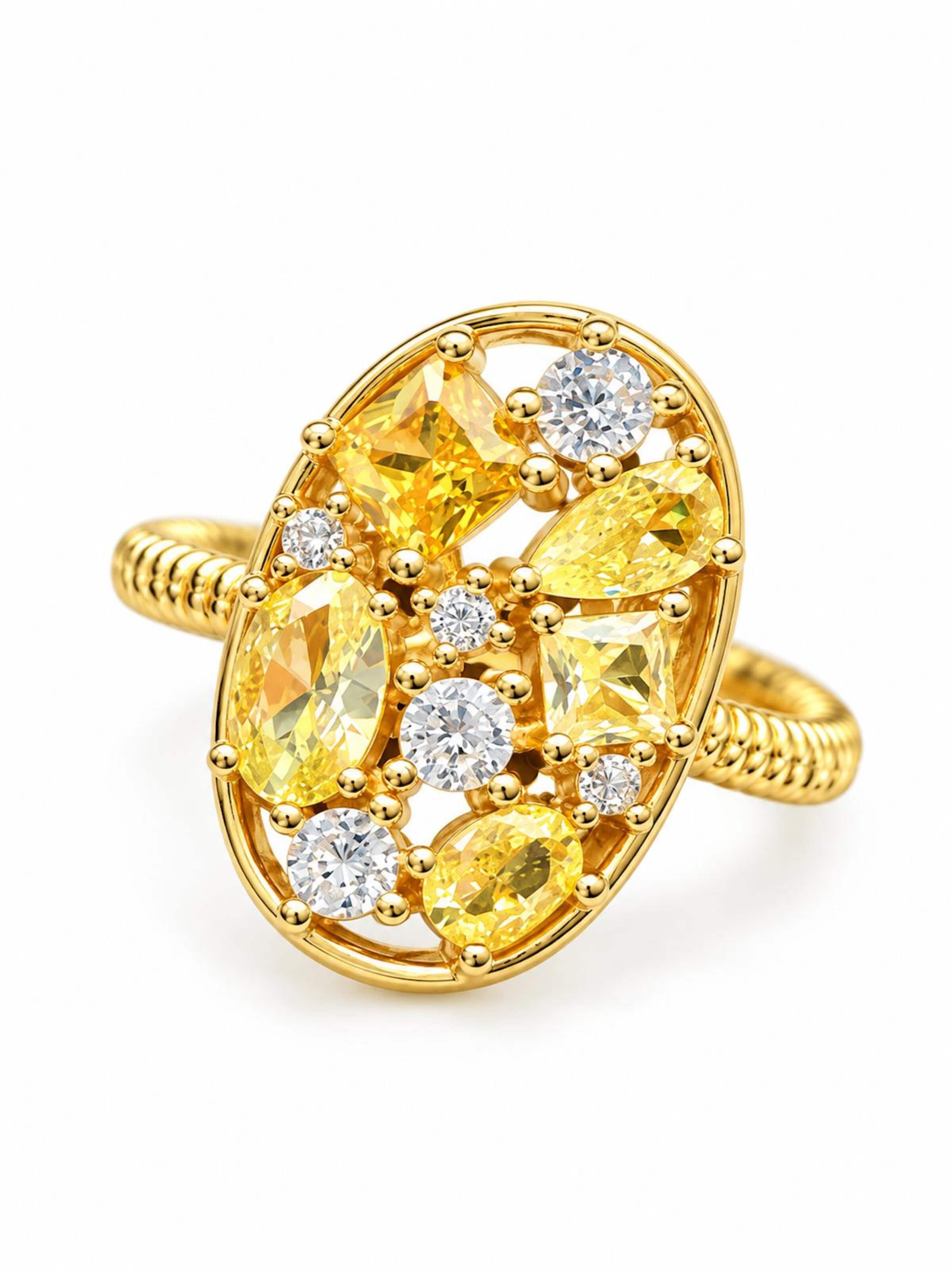 Bague 'Blossom' LanLivia en jaune
