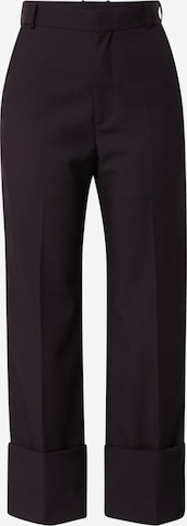 HOPE Regular Pleated Pants in Black: front