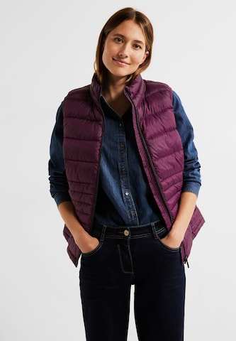 CECIL Vest in Purple: front