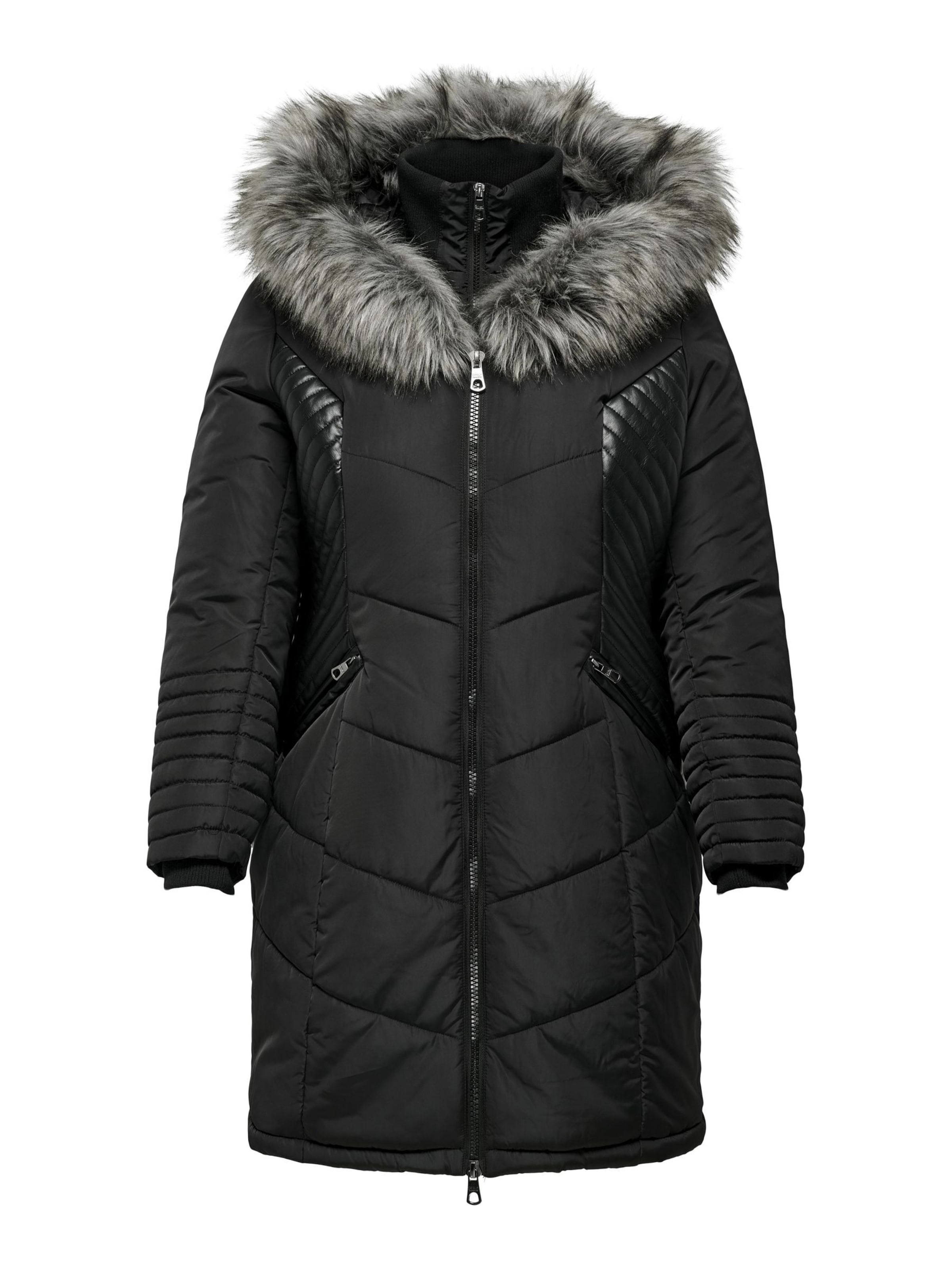 ONLY Carmakoma Vinterjakke i sort: forside