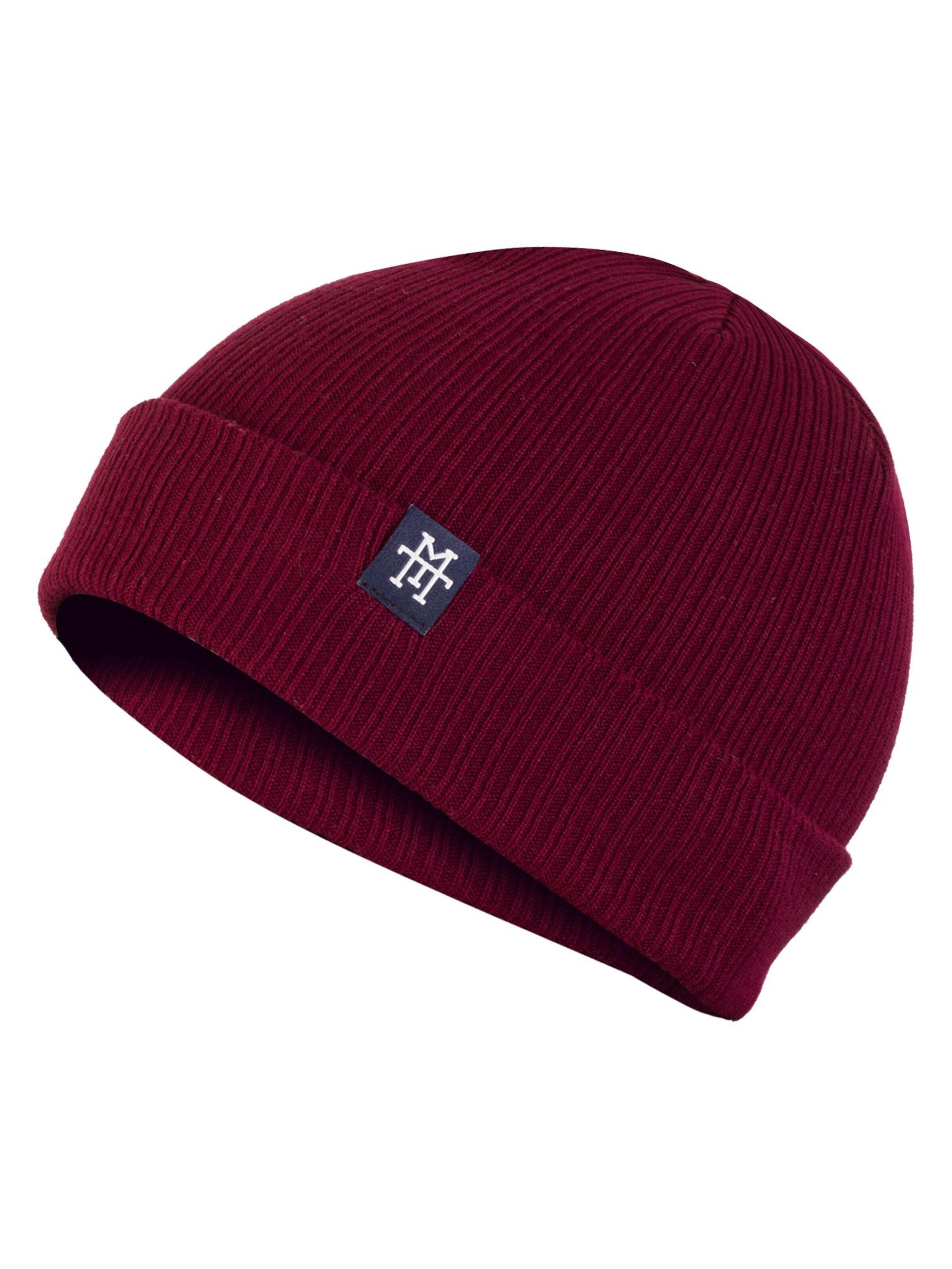 Manufaktur13 Beanie 'Double Sided' in Red: front