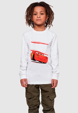 ABSOLUTE CULT Shirt 'Cars - Lightning Fast' in White: front