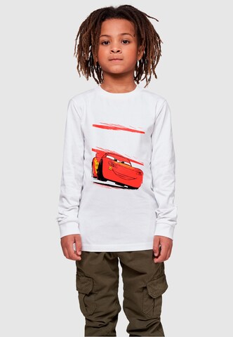 T-Shirt 'Cars - Lightning Fast' ABSOLUTE CULT en blanc : devant