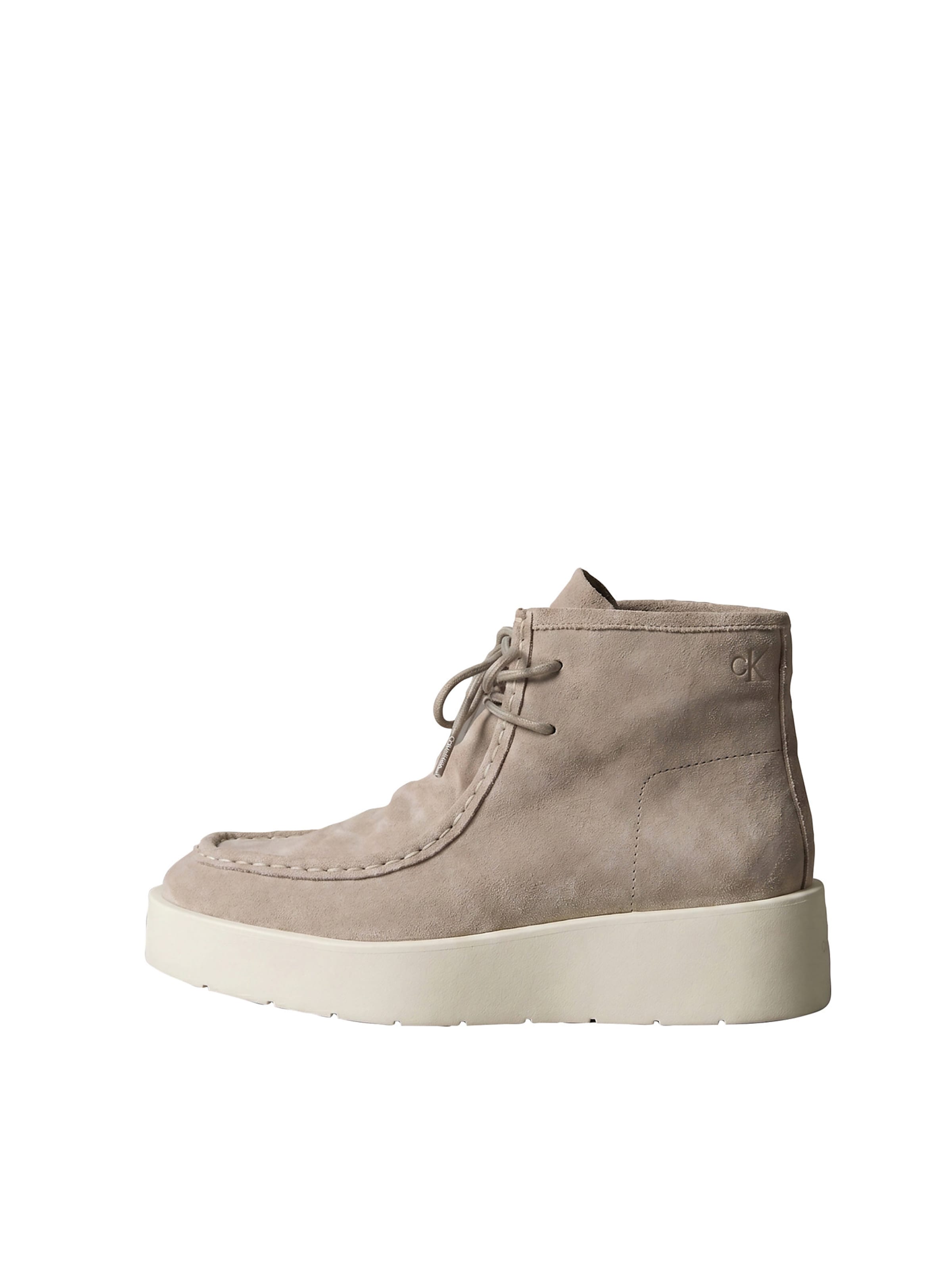 Calvin Klein Regular Schnürstiefelette in Beige: Vorderseite