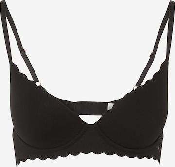 AERIE Bralette Bra in Black: front