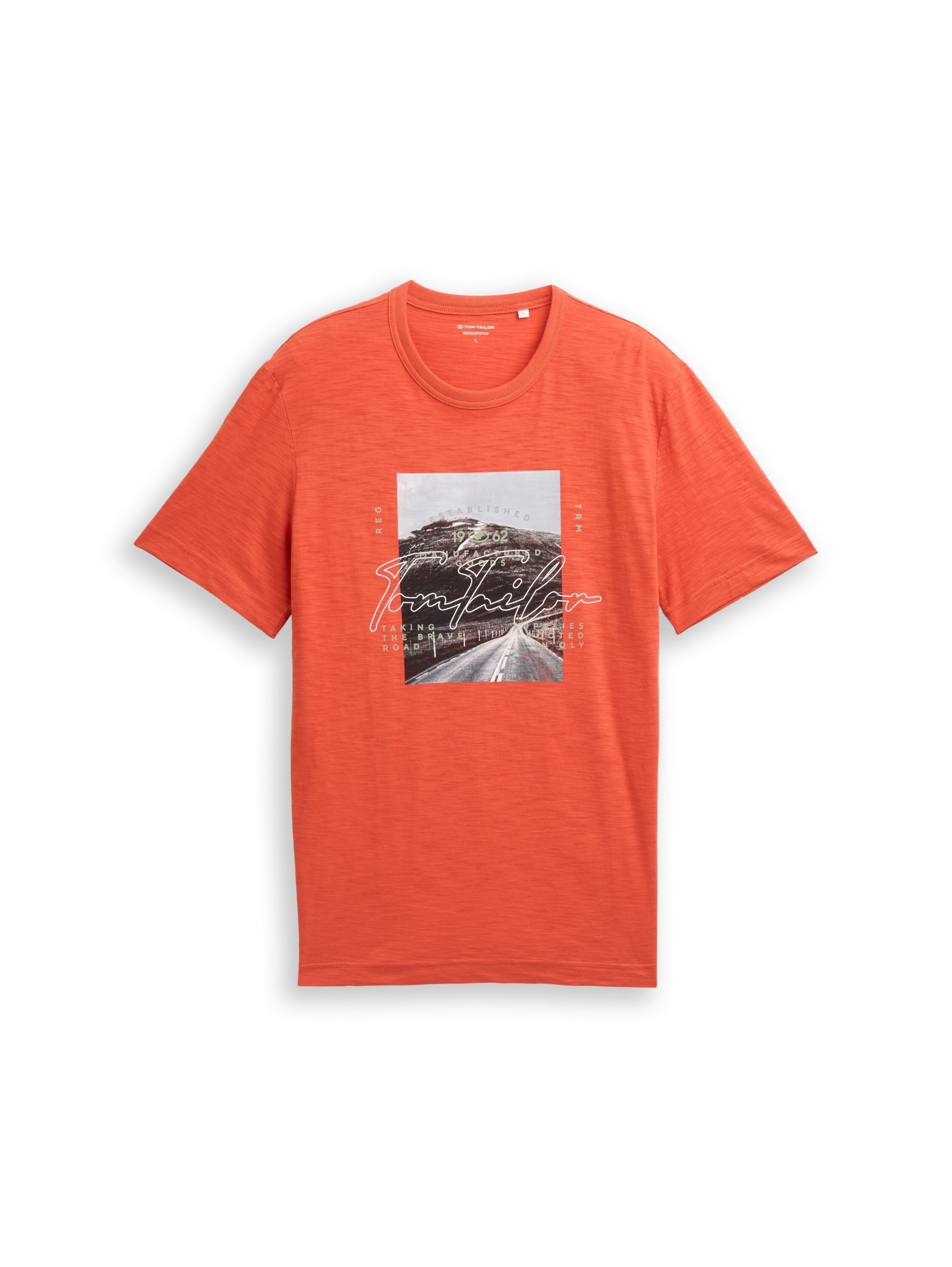 TOM TAILOR Shirt in Orange: front