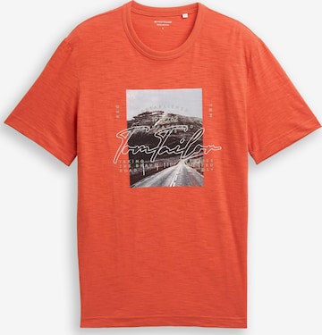 TOM TAILOR Shirt in Orange: front