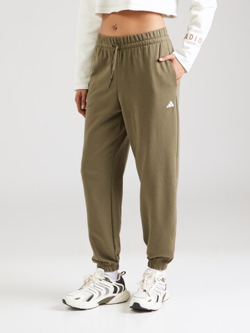 ADIDAS SPORTSWEAR Конический (Tapered) Спортивные штаны 'Essentials' в Зеленый: спереди