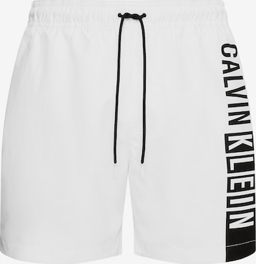 Calvin Klein Swimwear Uimashortsit 'Intense Power ' värissä valkoinen