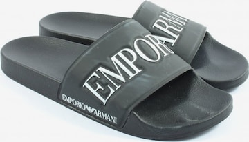 Emporio Armani Slippers in 41 in Black: front