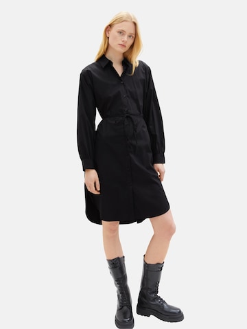 TOM TAILOR DENIM Shirt dress in Black