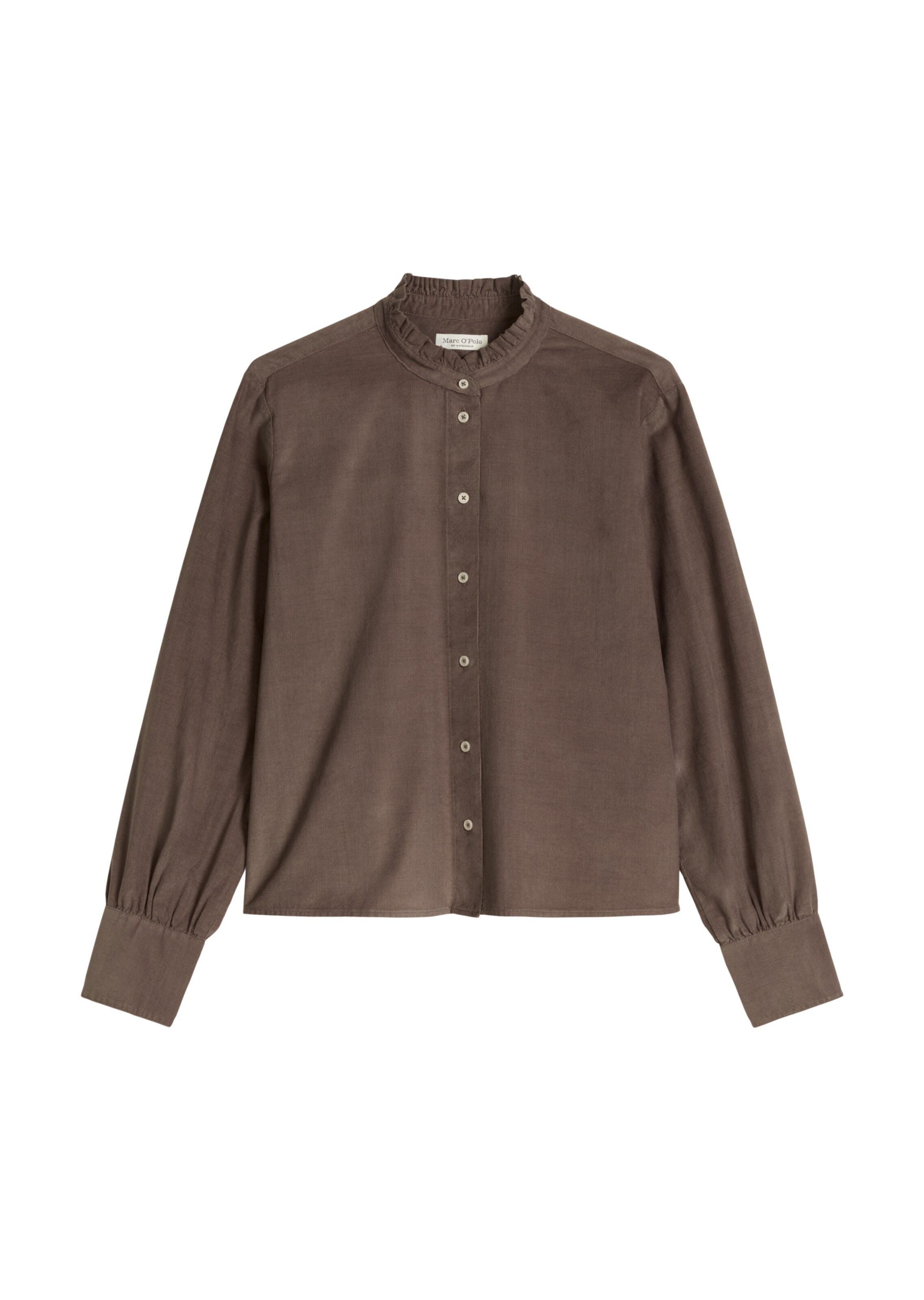Marc O'Polo Blouse in Bruin: voorkant