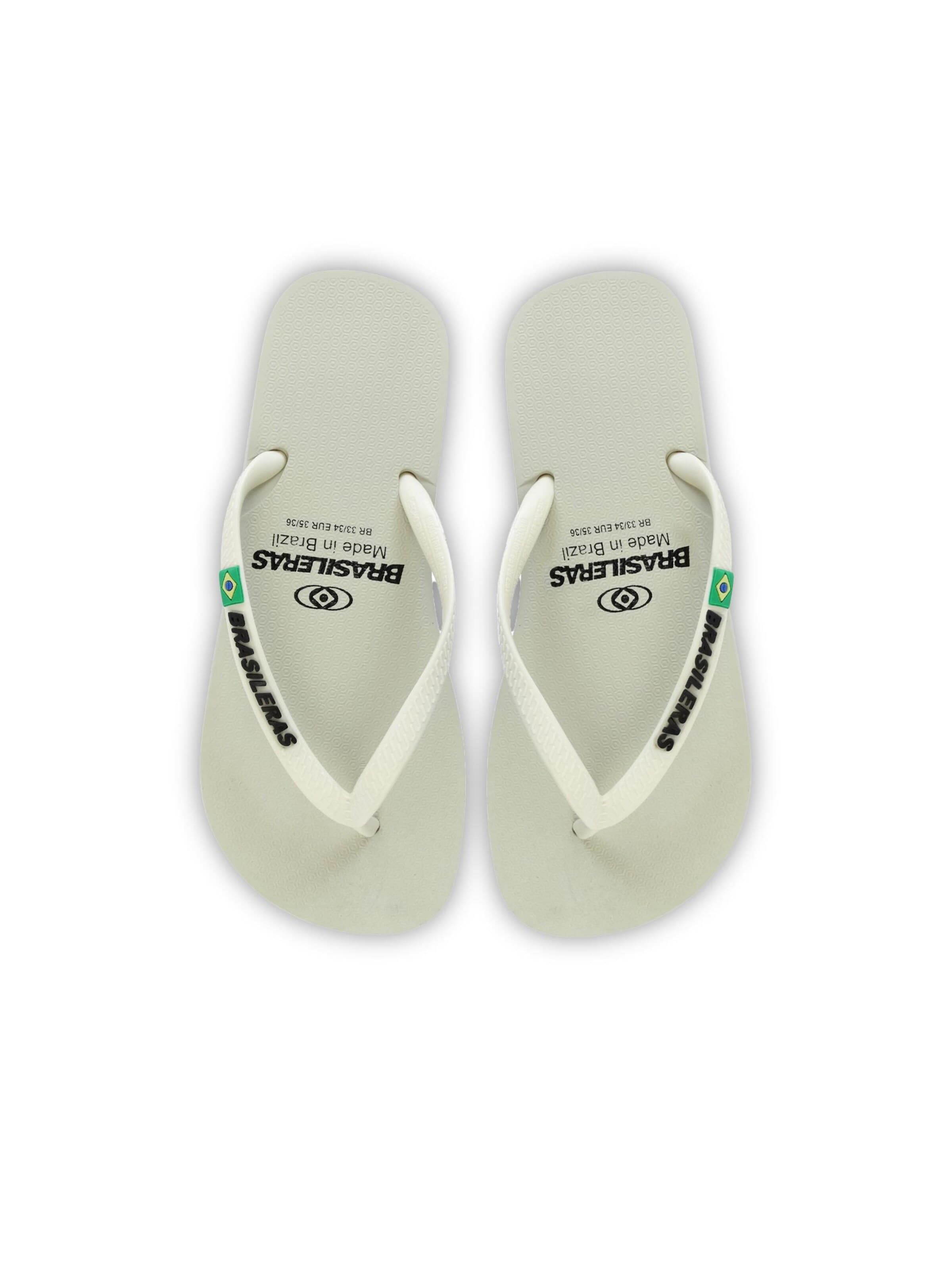 Brasileras Teenslipper 'Classic SS19' in Wit
