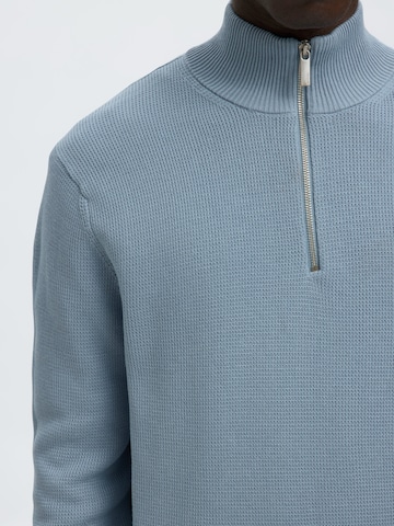 Pull-over 'SLHDANE' SELECTED en bleu